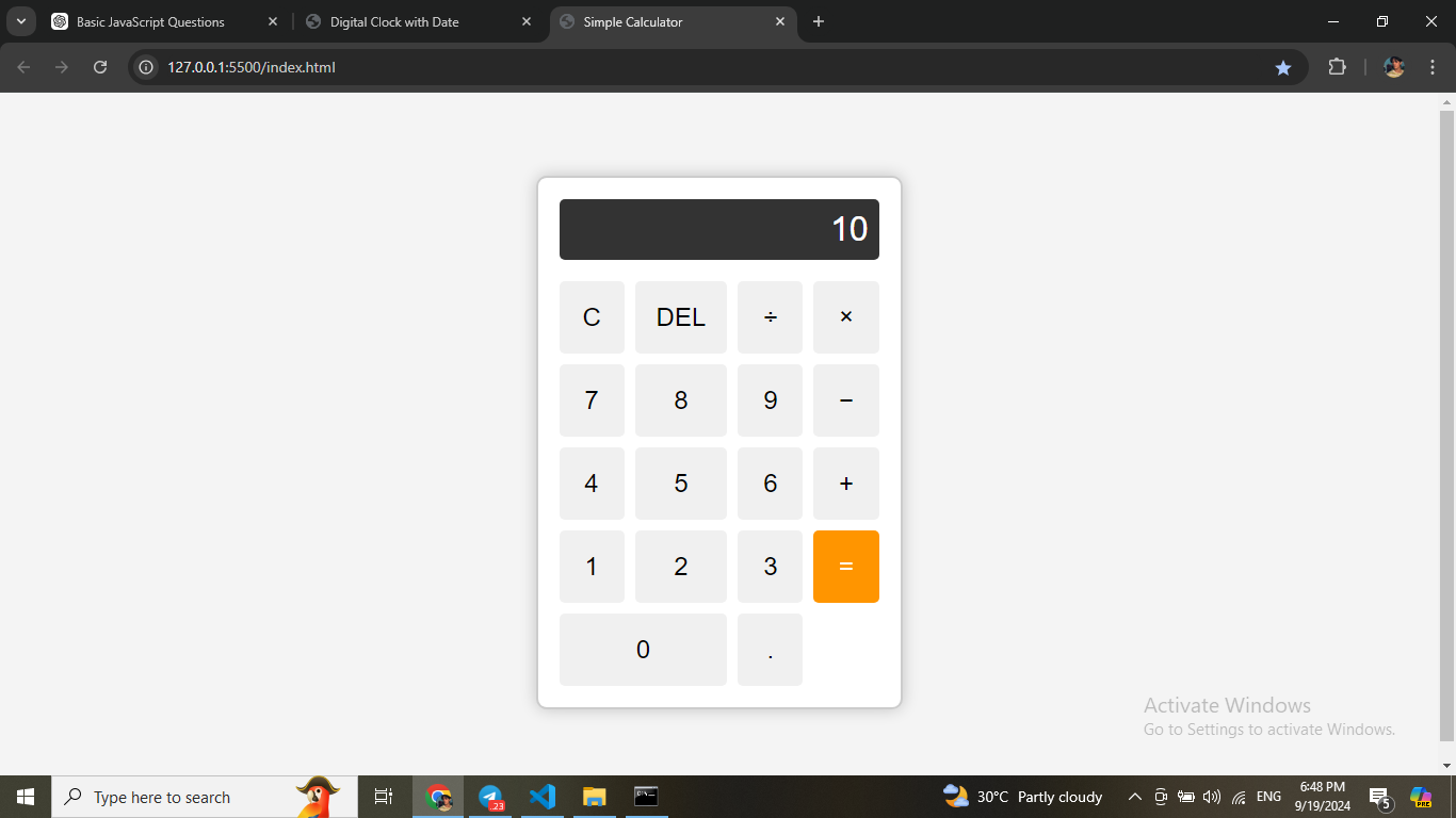 Calculator Application